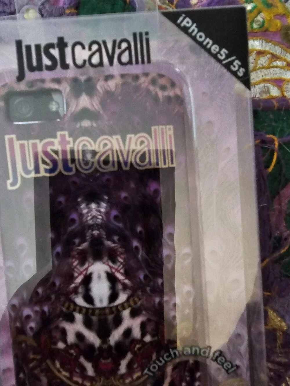 Lot of 2 Just Cavalli iPhone 5 5s Cases NIP Python Flower Leo Naif Puro Designer